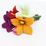 Felt Flowers - Set of 5 - Summer