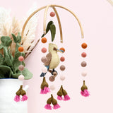Cot Mobile - Kookaburra with Gum Blossoms