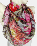 Australian Natives and Cousins silk scarf