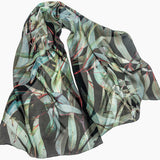 Black Avalon silk scarf
