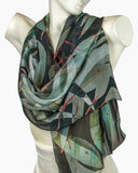 Black Avalon silk scarf