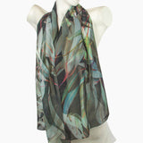 Black Avalon silk scarf