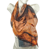 Burnt Gum silk scarf