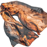 Burnt Gum silk scarf