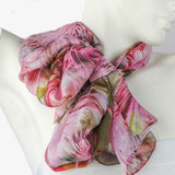 Pink Gum Blossom silk scarf