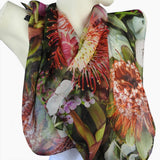 Australian Natives and Cousins silk scarf