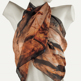 Burnt Gum silk scarf
