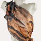 Burnt Gum silk scarf