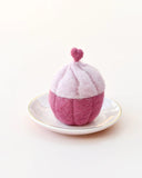 Felt Cupcake - Raspberry