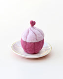 Felt Cupcake - Raspberry