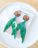 Gum Nut Eucalyptus Dangle Earrings