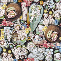 May Gibbs Gumnut Collage Single Blanket