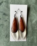 Drop Wood & Resin Earrings