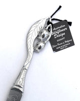 Silver Pewter Cheese Knives