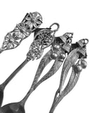 Silver Pewter Serving Spoons