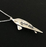 Small Gumnut and leaf Necklace on cable chain