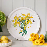 Glowing Wattle Round Tray 39cm