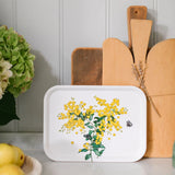 Glowing Wattle Tray Small Rectangular
