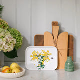 Glowing Wattle Tray Small Rectangular