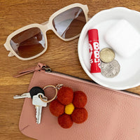 Felt Flower Keychain - Various