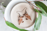 Kookaburra Wooden Dangle Earrings