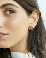 Rice Flowers - Button Stud Resin Earrings