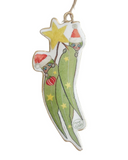 May Gibbs Metal Decorations - Gum Leaves