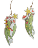 May Gibbs Metal Decorations - Gum Leaves