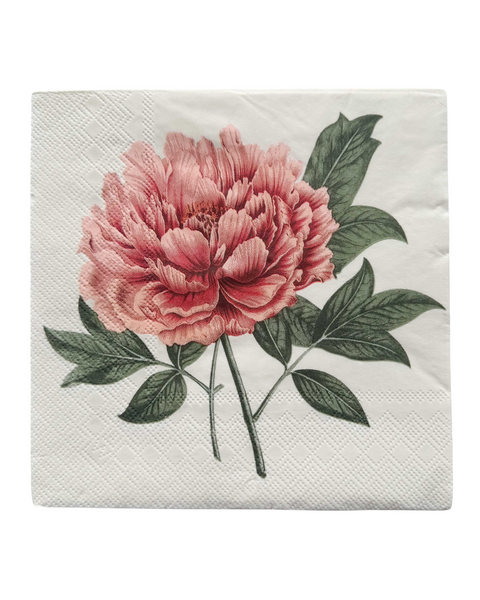 Vintage Flower Napkins Pink