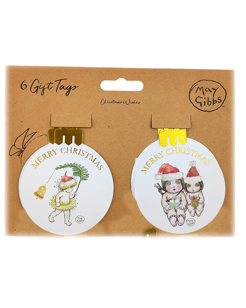 May Gibbs 2023 Christmas Paper Gift Tags - Bauble