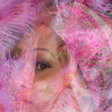 Pink Gum Blossom silk scarf