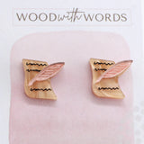Acrylic Stud Earrings - Writers Paper and Quill