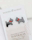 Scottish Terrier Acrylic Stud Earrings