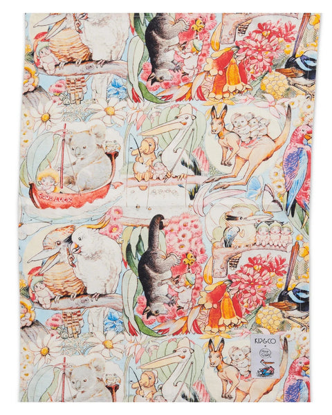 May Gibbs Special Edition Tea Towel - Bush Friends