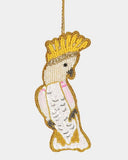 Yellow Crested Cockatoo Hanging Tree Decoration