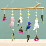 Baby Nursery Mobile Hanging - Australian Bird - Cockatoo - Lorikeet - Galah and Kookaburra