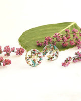 Thryptomene Flower - Button Stud Resin Earrings