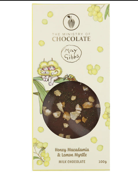 May Gibbs x MOC Macadamia & Lemon Myrtle Bar 100g