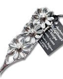 Silver Pewter Flannel Flower Teaspoon