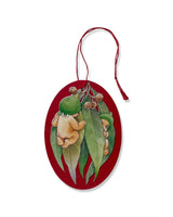 Gumnut Baby Oval Gift Tag - Red