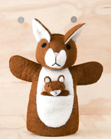 Hand Puppet - Kangaroo with Joey